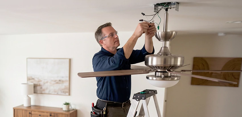 Ceiling Fan Light and Switch Repair in Franklin